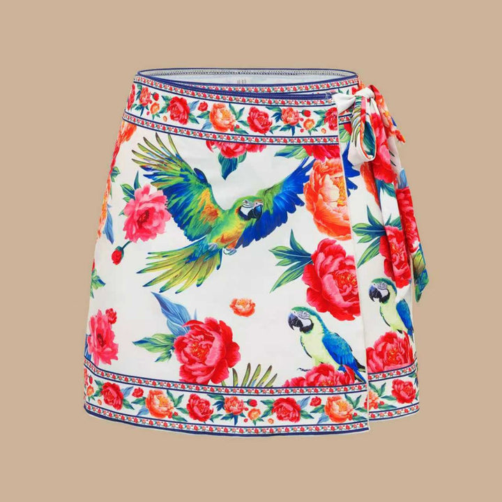 Women's swimsuit with refined cut and matching skirt Mune Fashion
