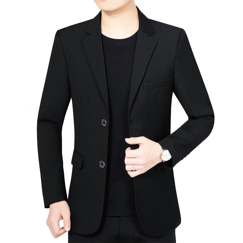 Men's Slim Business Blazer with Minimalist Design and Stretch Comfort Mune Fashion