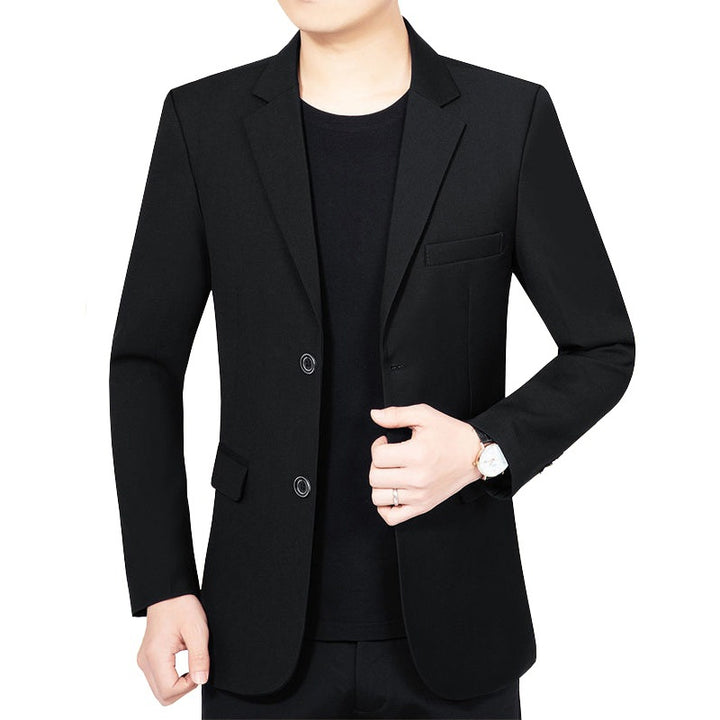 Men's Slim Business Blazer with Minimalist Design and Stretch Comfort Mune Fashion