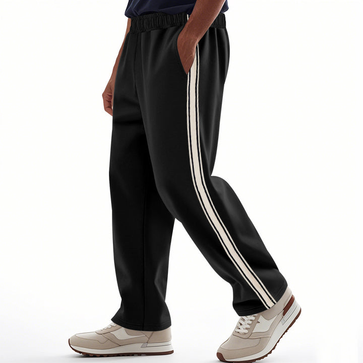 Men's comfortable training pants with elastic waistband and side contrast stripes Mune Fashion