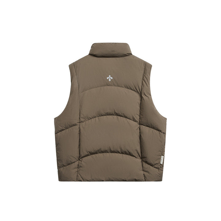 Men's padded quilted vest with high stand-up collar and multifunction pockets Mune Fashion