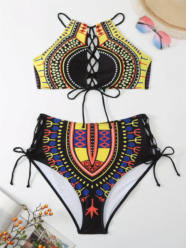 Women's High Quality Bikini with Sophisticated Lace-up Design Mune Fashion