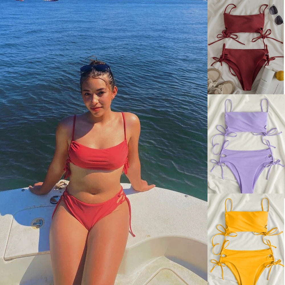 Women's bandeau bikini with sophisticated ties Mune Fashion