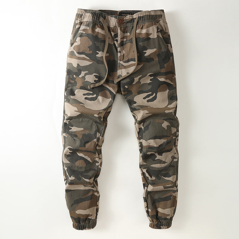 Men's jogger cargo pants with knee reinforcement and elastic waistband Mune Fashion