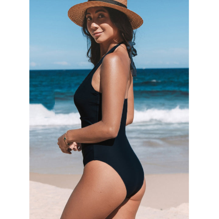 Ladies Elegant Swimsuit with Fashionable Details Mune Fashion