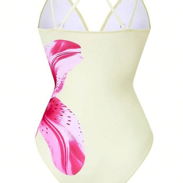 Women's swimsuit with elegant floral print Mune Fashion