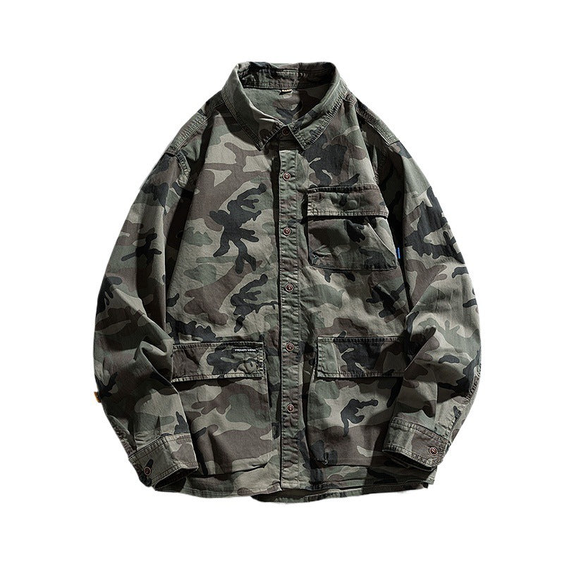 Men's Stylish Camouflage Overshirt Jacket Mune Fashion