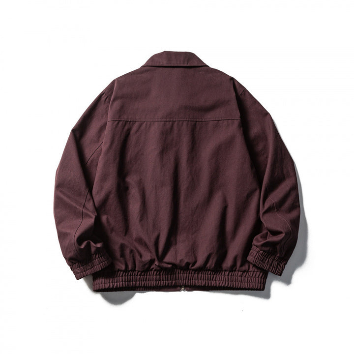 Men's Boxy Canvas Blouson with full zip and elastic cuffs Mune Fashion