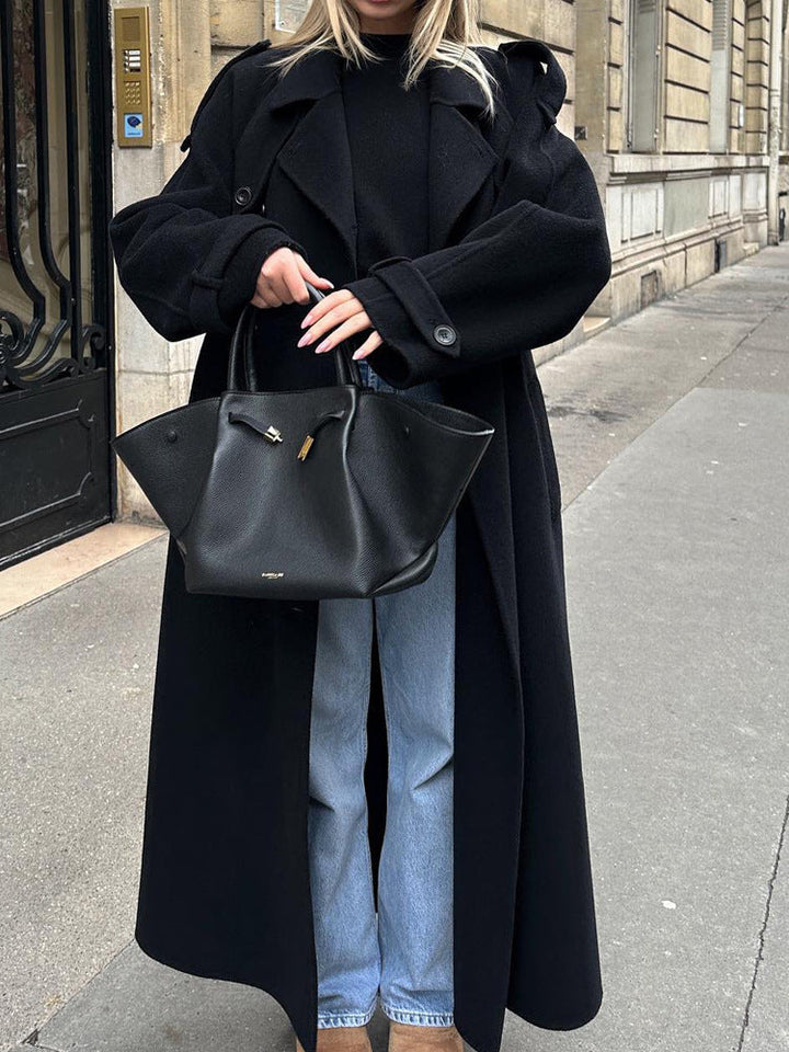 Women oversized wool coat Mune Fashion