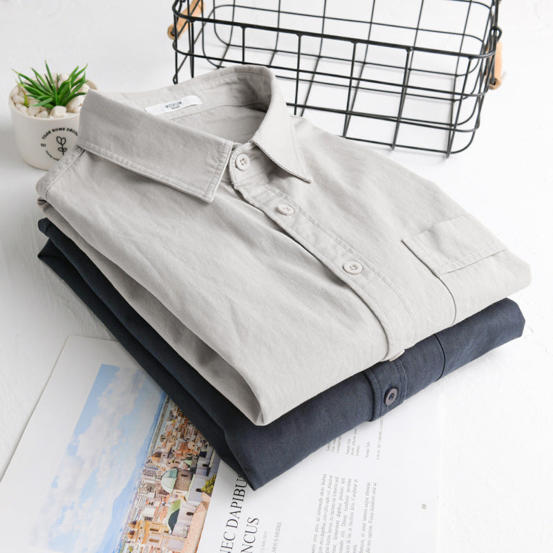 Men's cotton overshirt in relaxed fit with patch chest pocket Mune Fashion
