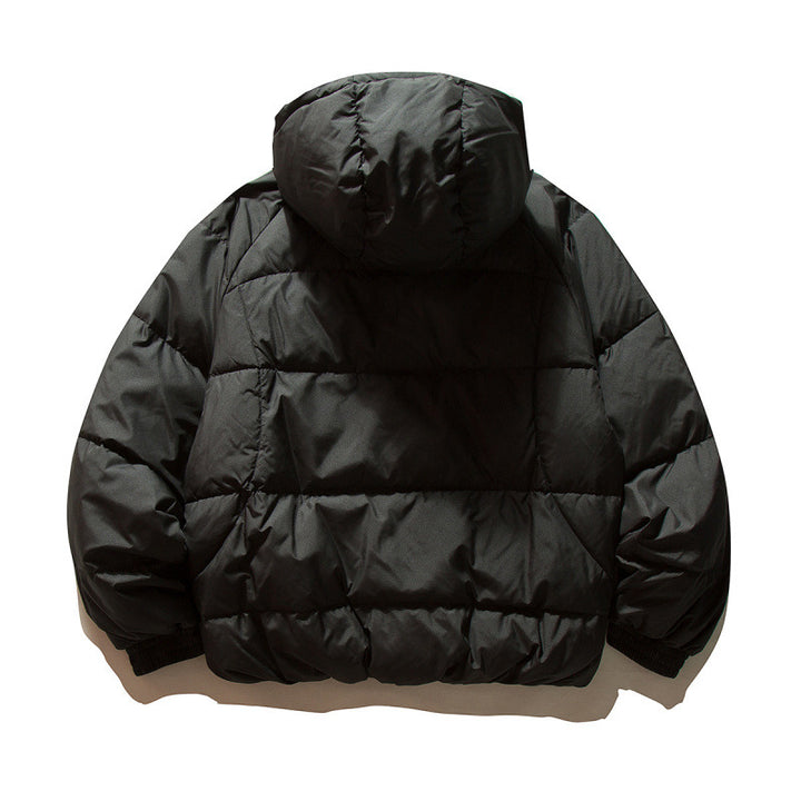 Unisex Oversize quilted jacket in boxy cut with hood and adjustable hem Mune Fashion