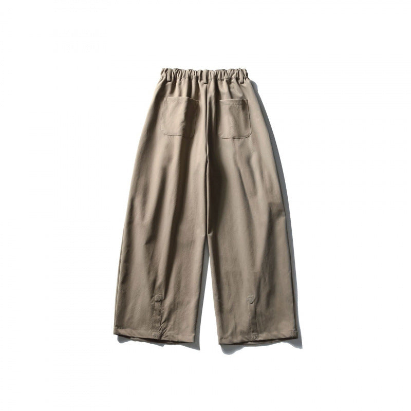 Women's Wide Culotte Pants with High Waist and Elastic Band Mune Fashion