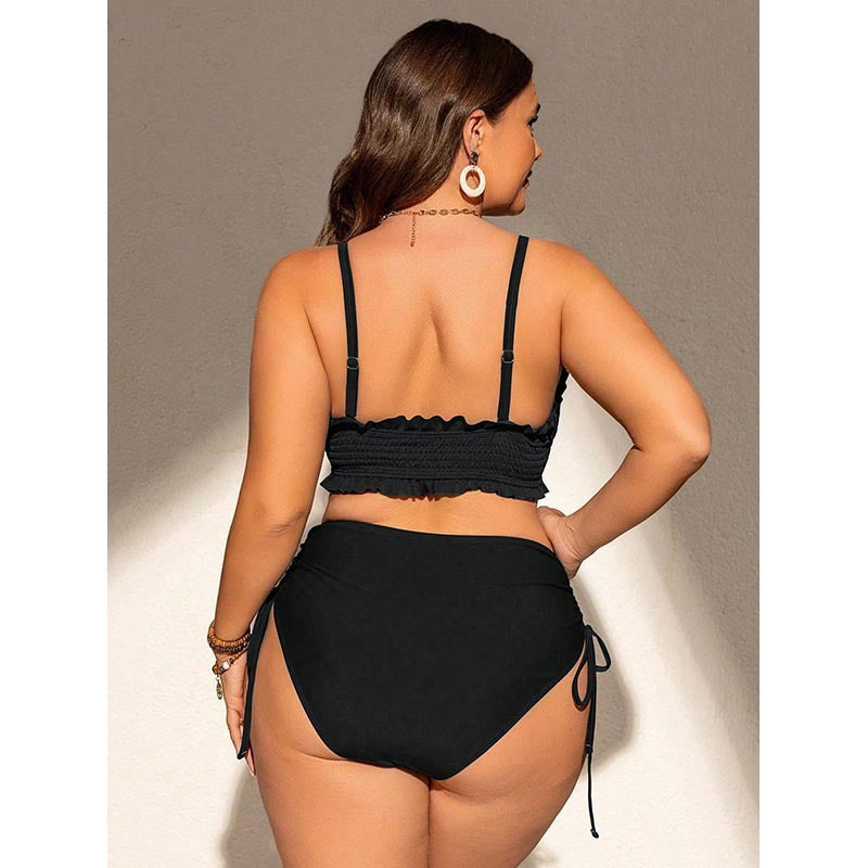 Women's bandeau bikini with ruffle details and adjustable bottoms Mune Fashion
