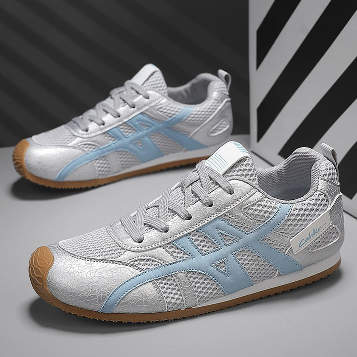 Unisex Retro Running Sneakers with Breathable Mesh and Non-Slip Rubber Sole Mune Fashion