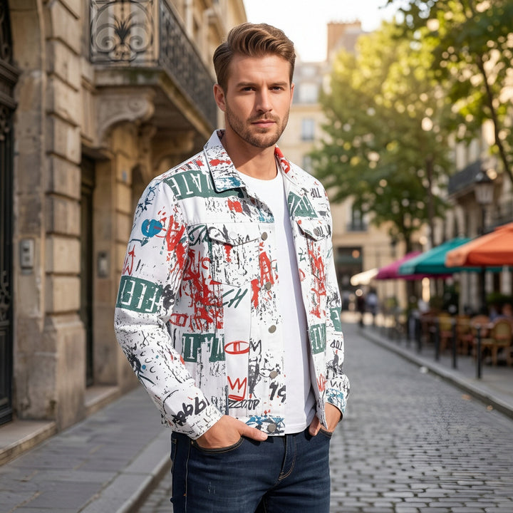Men's Fashion Jacket with Graphic Prints Mune Fashion