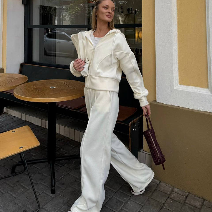 Women's Comfortable Fleece Hoodie and Couch Pants Mune Fashion