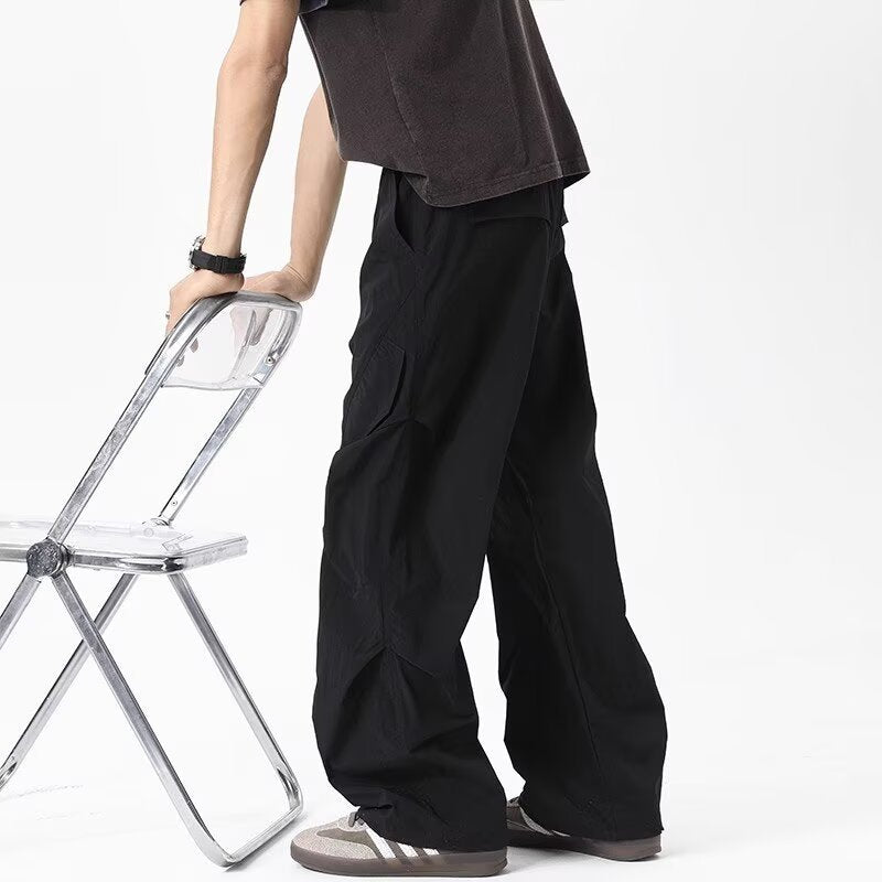 Women's Casual Cargo Pants with Stretch Waistband and Practical Pockets Mune Fashion