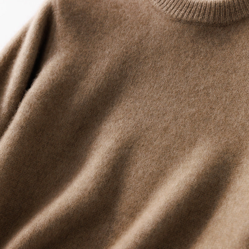 Men's Fine Stand Collar Pullover made of Cashmere Blend with Ribbed Cuffs and Slim Silhouette Mune Fashion