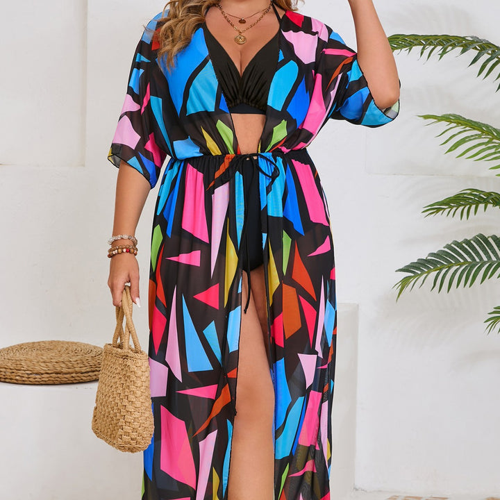 Damen Strandkimono mit lebendigem Design Echo Archiv