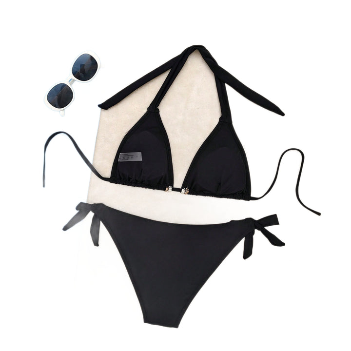 Women's triangle bikini with decorative shells and lace Mune Fashion