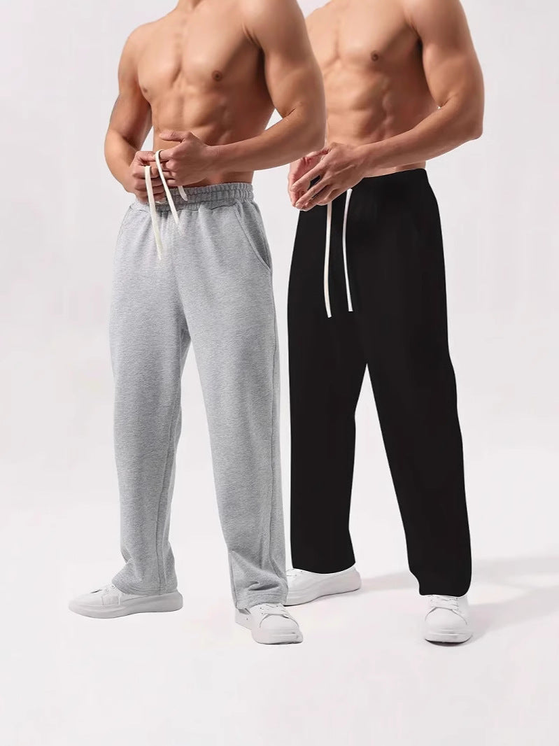 Men's casually fitting sweatpants made of cotton blend with elastic waistband and side pockets Mune Fashion