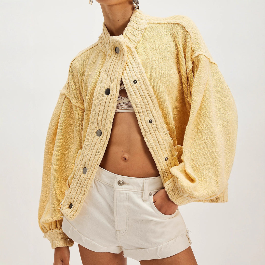 Women's Fashion Cardigan with Button Details