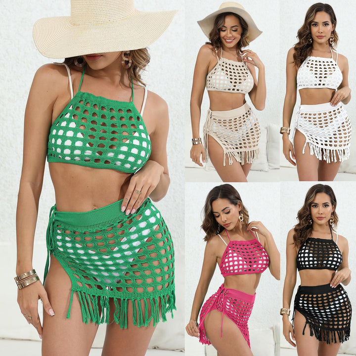 Women Audience-Friendly Knit Top and Skirt Set Mune Fashion