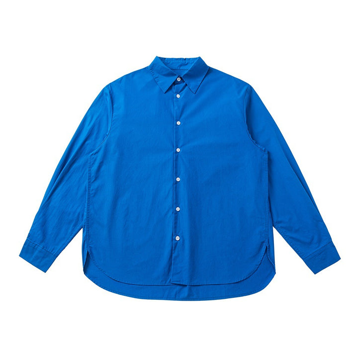 Unisex Oversized Shirt made of lightweight cotton blend with rounded hem Mune Fashion