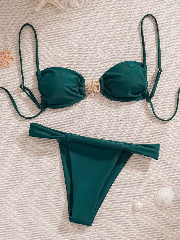 Women's Push-Up Bikini with glamorous gold detail Mune Fashion