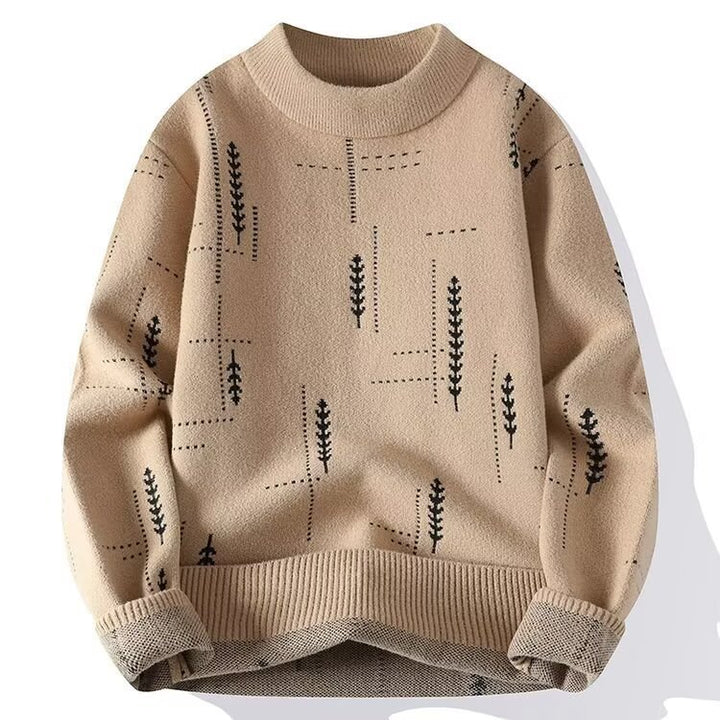 Ladies Fashionable Knit Sweater with Floral Application Mune Fashion