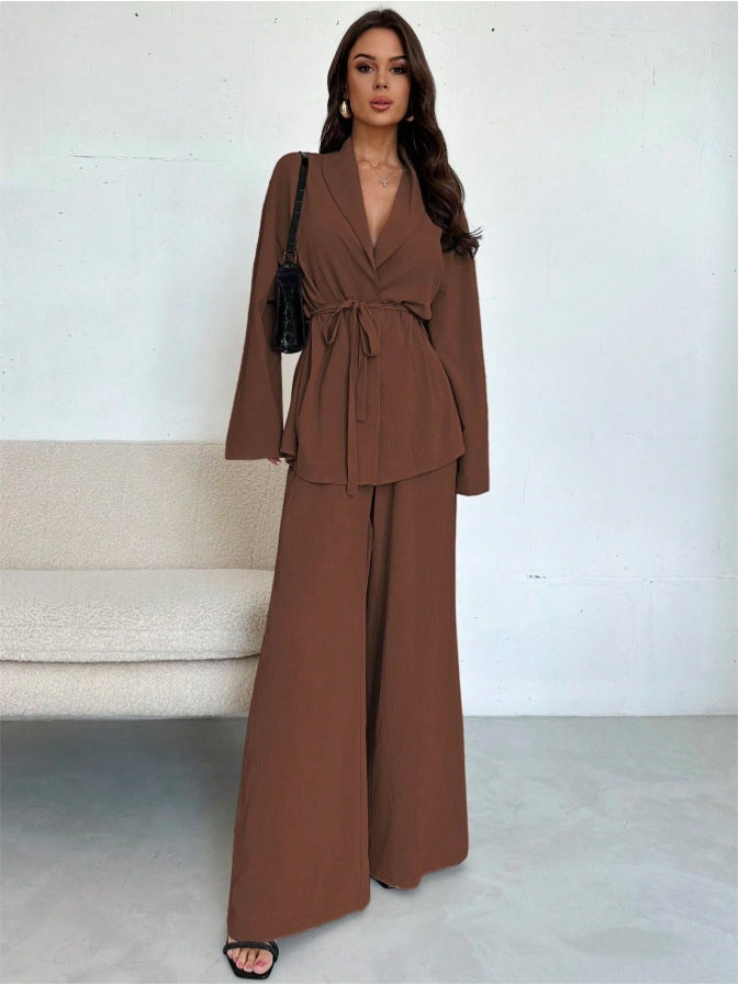 Women Elegant Jumpsuit with Wrap Look Mune Fashion