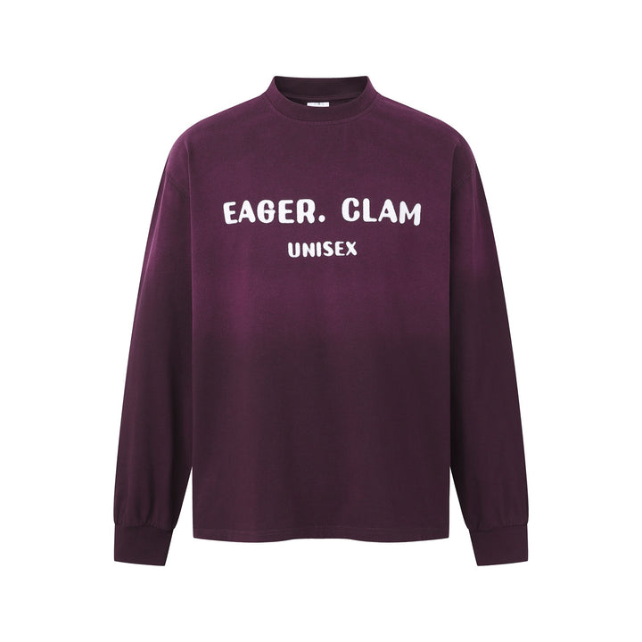 Unisex Oversized Sweatshirt with Mock Neck and Statement Print Mune Fashion