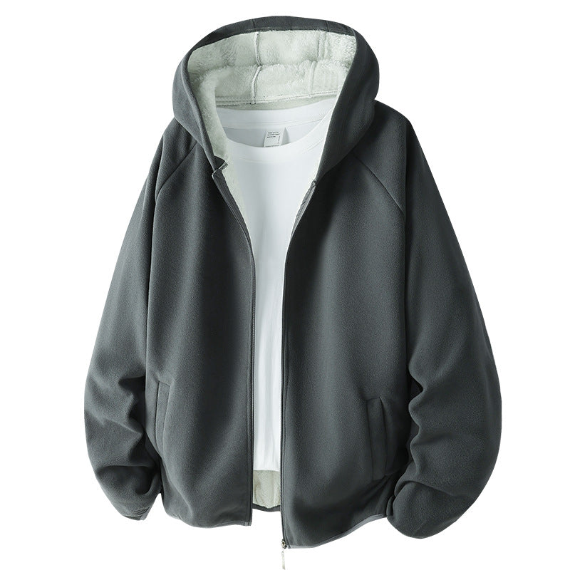 Unisex Fleece jacket with teddy lining and hood Mune Fashion