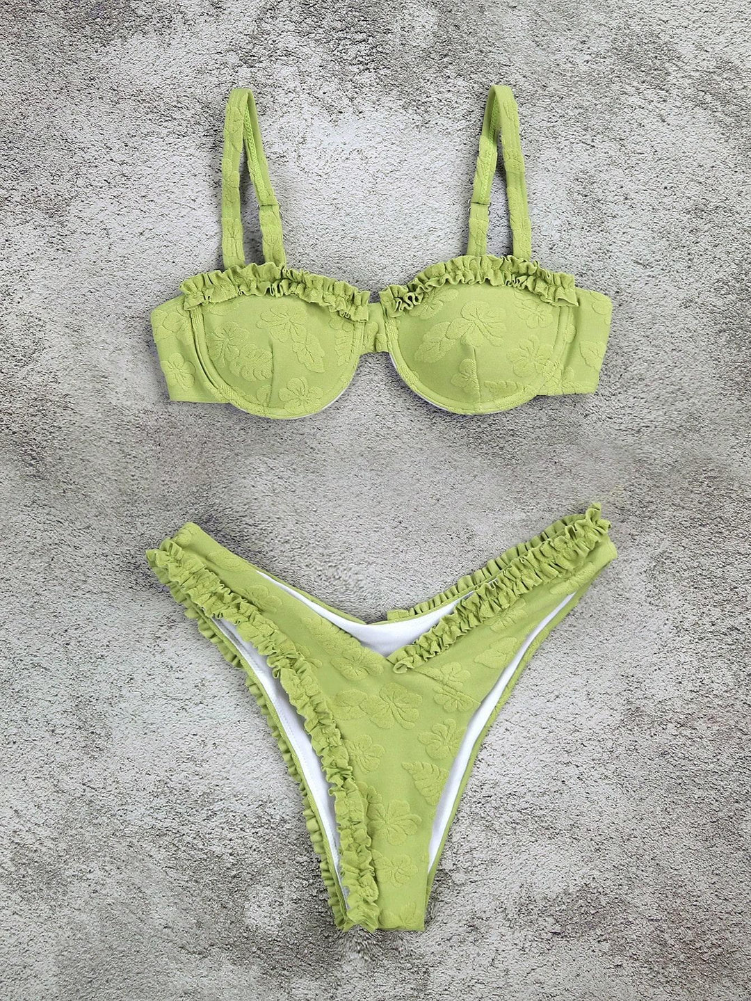 Women's triangle bikini with sparkling glitter effect and charming star detail Mune Fashion