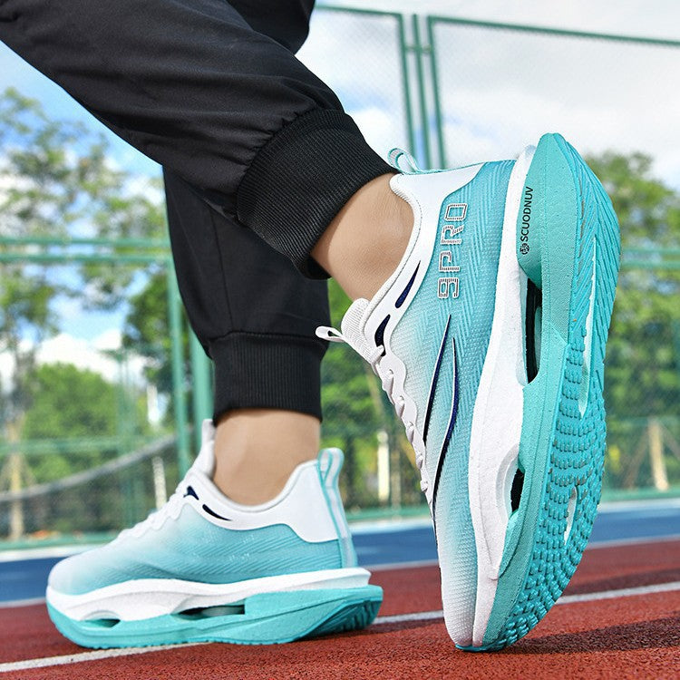 Unisex lightweight running shoes with cushioning platform sole and breathable upper material Mune Fashion