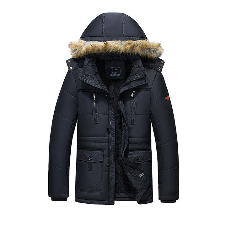 Men's urban thermal parka with warming teddy lining, faux fur hood, and multiple pockets Mune Fashion