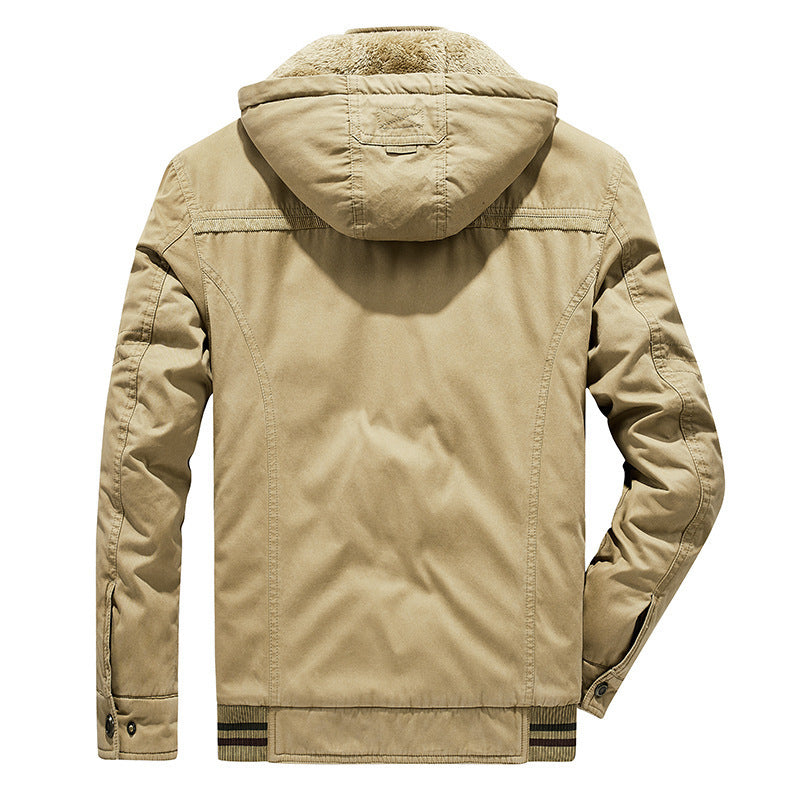 Men's utility hooded jacket in field parka style with thermal lining and multifunctional pockets Mune Fashion