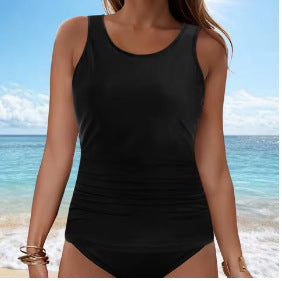 Women's Tankini Top with Ruching Mune Fashion