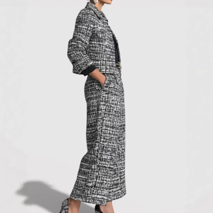 Women's Modern Tweed Suit Set