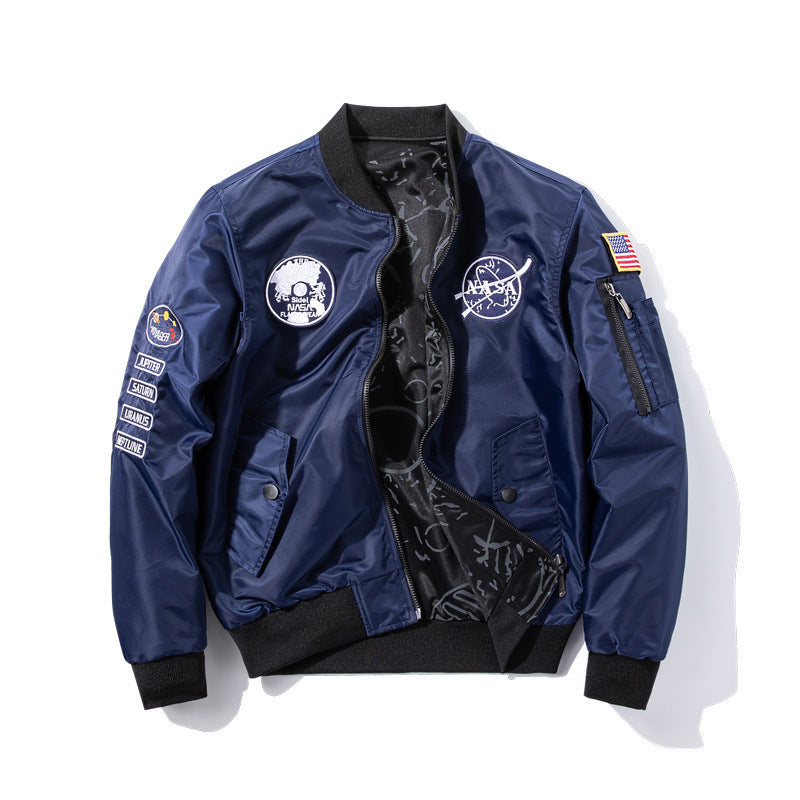 Men's Fashion Bomber Jacket in Space Travel Style Mune Fashion