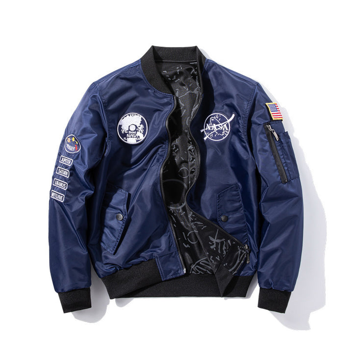 Men's Fashion Bomber Jacket in Space Travel Style Mune Fashion
