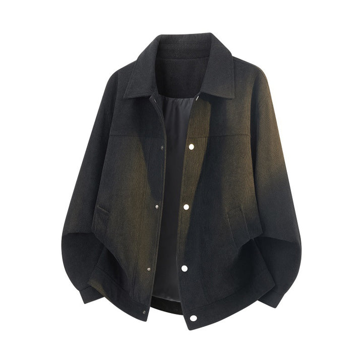 Men's Structure Oversized Shirt Jacket with Padding and Snap Buttons Mune Fashion