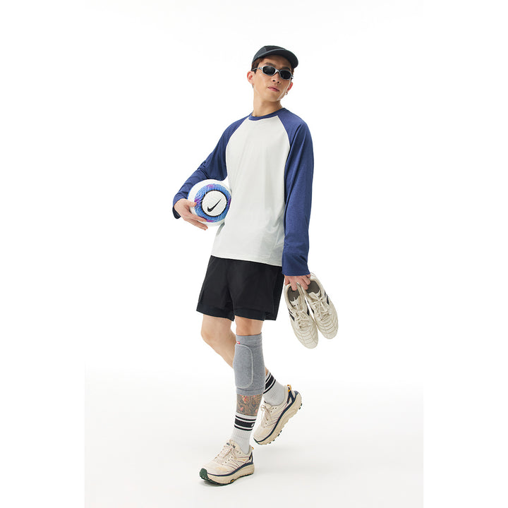 Unisex Raglan Long Sleeve Shirt made of lightweight cotton blend with waffle texture Mune Fashion