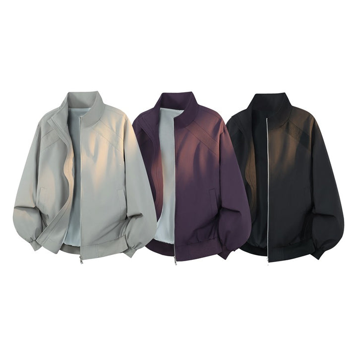 Women's blouson jacket in oversized cut with balloon sleeves, stand-up collar & elastic waistband Mune Fashion