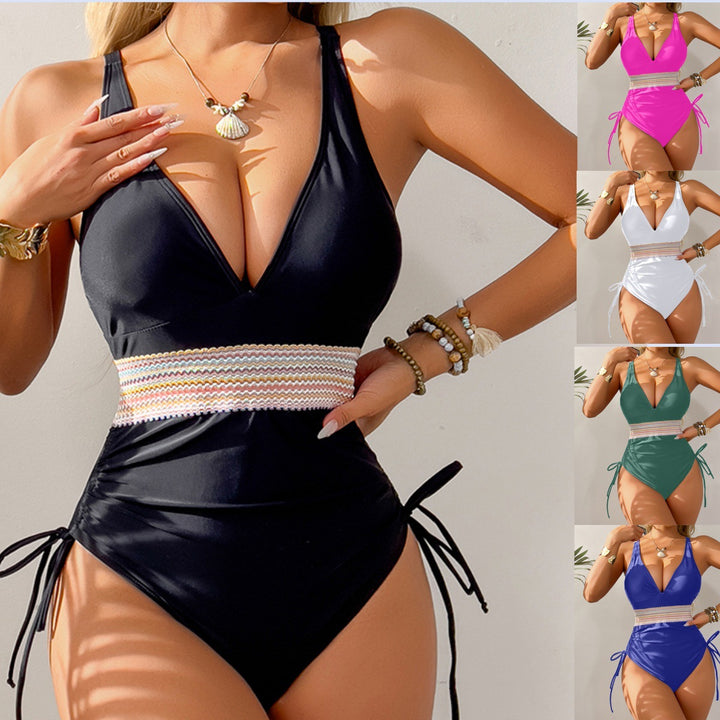 Women's High-Cut Bikini with Adjustable Ties Mune Fashion