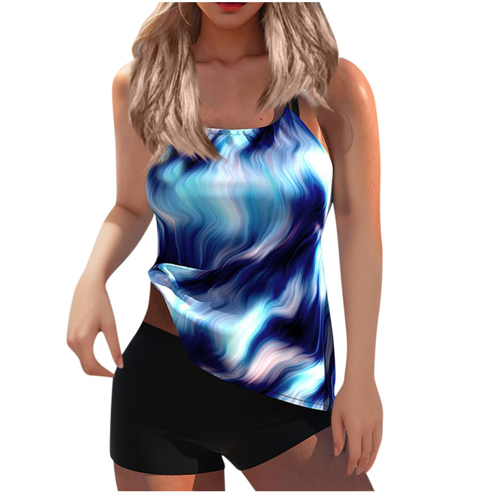 Women's Sporty Tankini Set with Stylish Top and Comfortable Shorts Mune Fashion