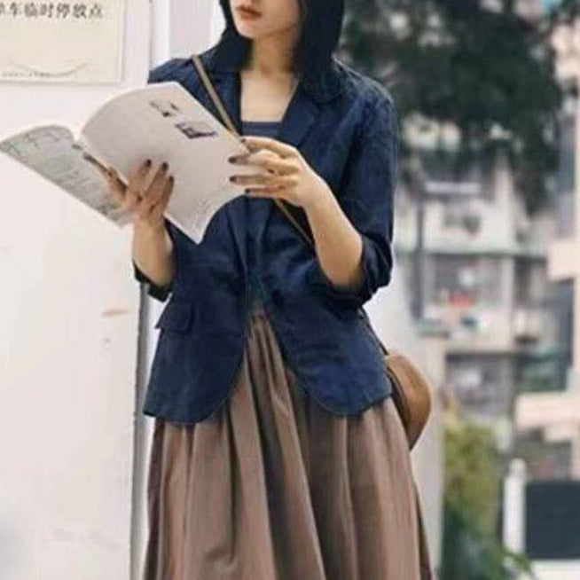 Ladies Elegant, Modern Blazer with Casual Cut Mune Fashion
