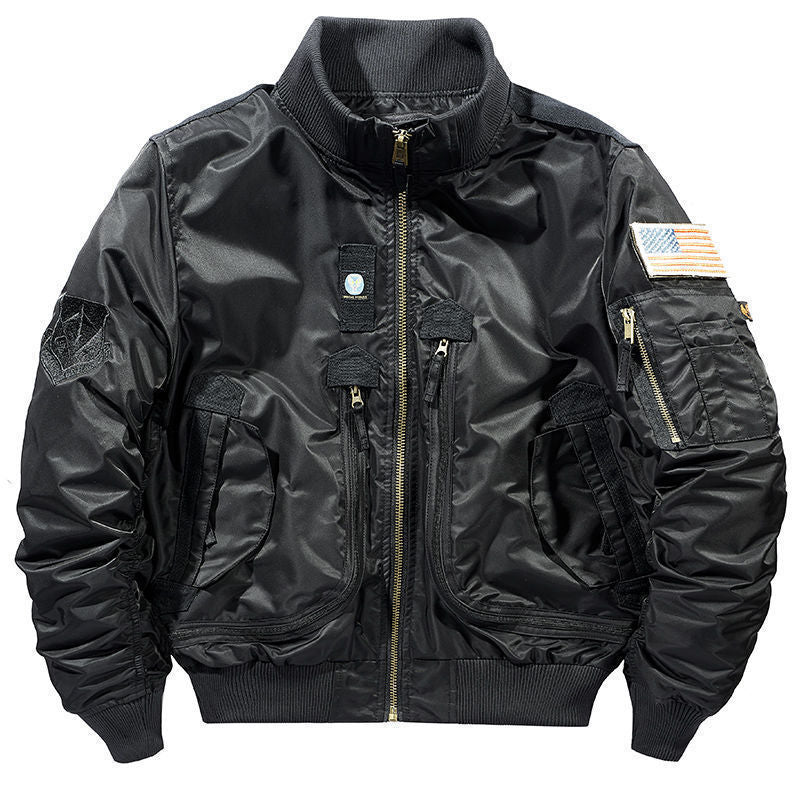 Men's Multifunctional Bomber Jacket with Versatile Pockets Mune Fashion