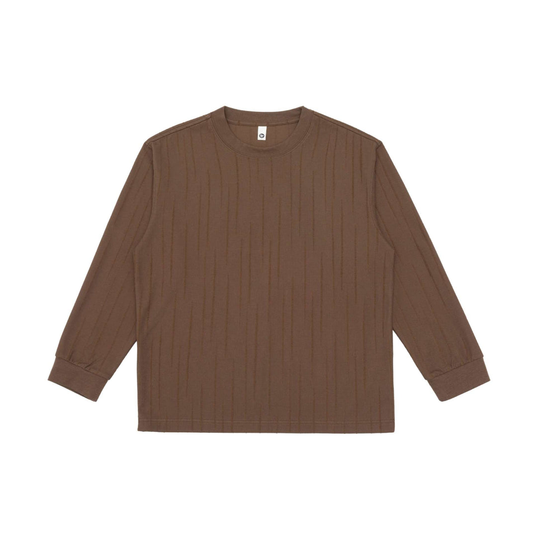 Unisex Premium long-sleeve shirt made of structured jersey with reinforced round neck Mune Fashion