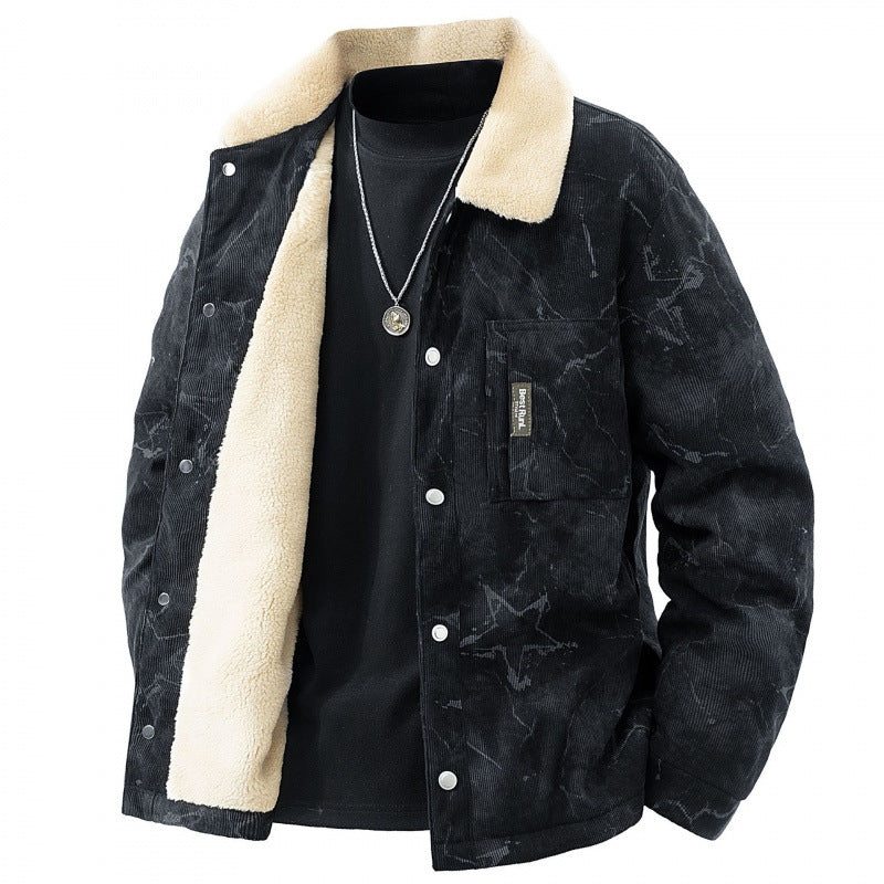 Men's Stylish Cord Jacket with Teddy Lining Mune Fashion